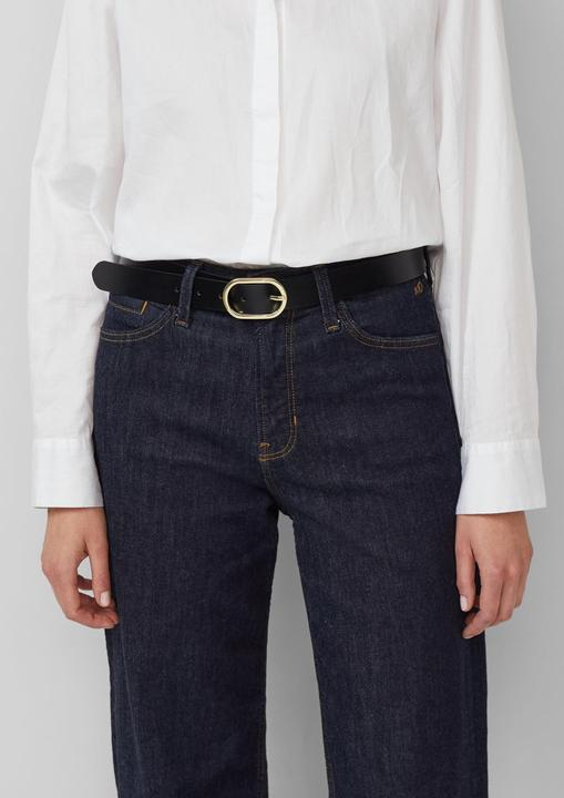 Produktbild S.Oliver Taillengürtel Ledergürtel mit Dornschliesse (90)