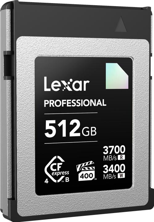 Actual product image Lexar CFexpress PRO 4.0 Type B DIAMOND Series 512GB - R3700/W3400MB/s - VPG400 (512 GB, CFexpress type B)