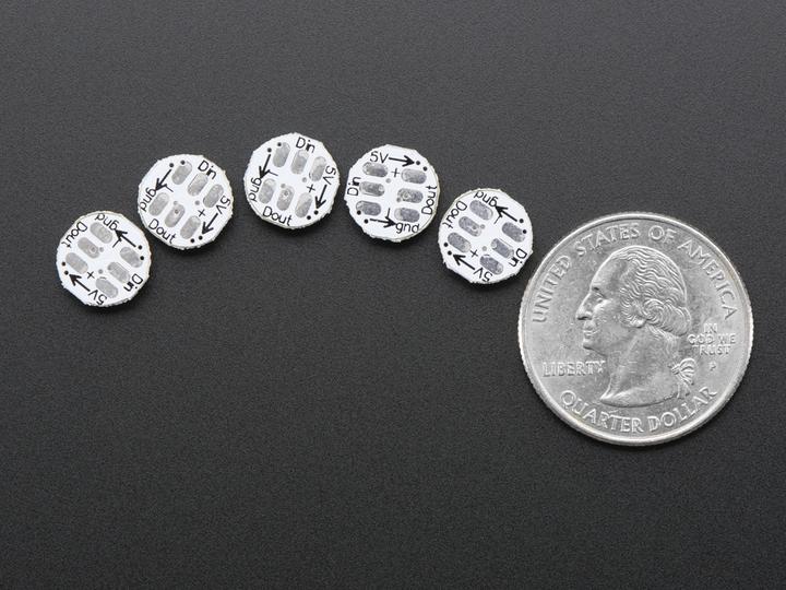 Image du produit Adafruit Mini PCB Neopixel (5 pièces)