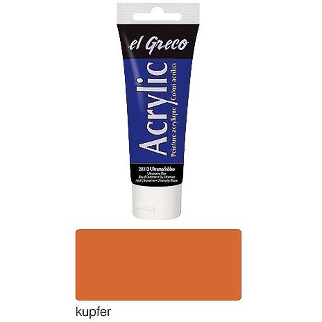 Kreul, Künstlerfarbe + Bastelfarbe, el Greco Acrylic 75ml (Kupfer, 75 ml)