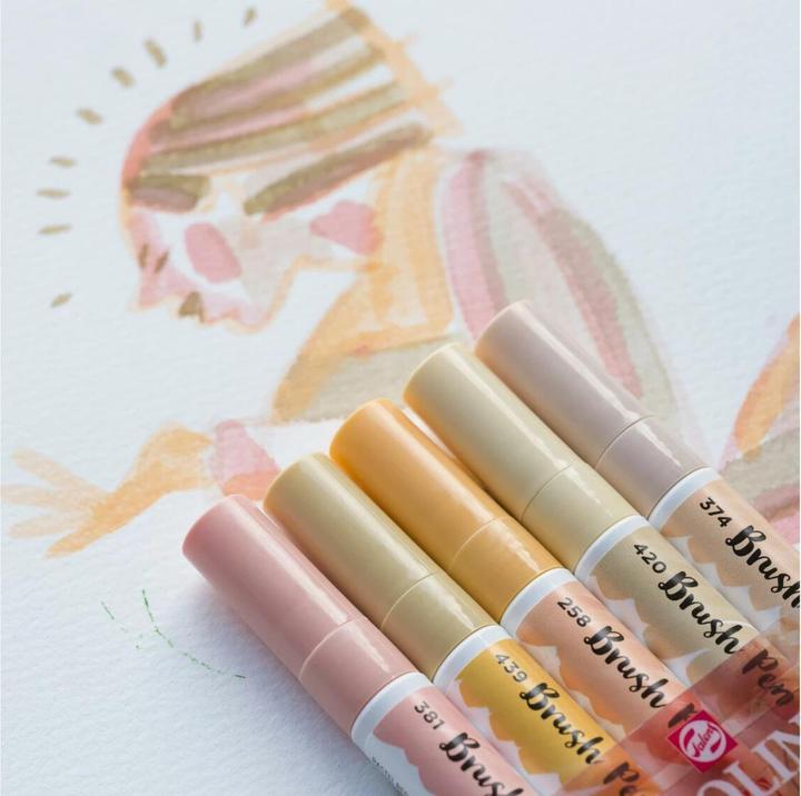 Image du produit Talens Set de stylos pinceaux (Multicolore, 5 x)