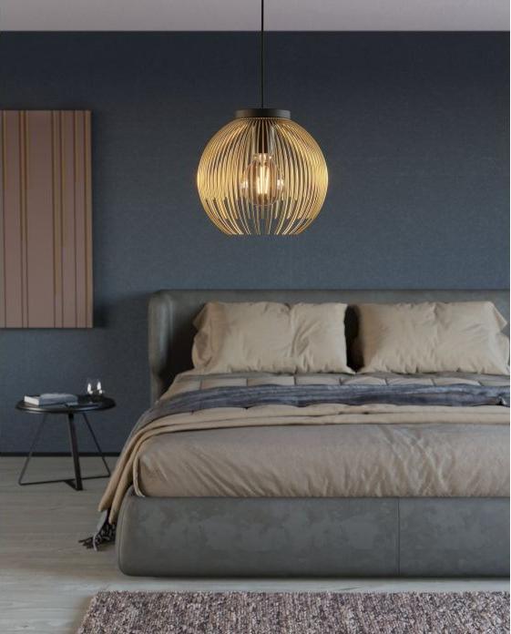 Actual product image EGLO VENEZUELA PENDANT LAMP E27 Ø235 GOLD (E27)