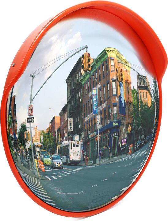 Wiltec Miroir de circulation 58cm Miroir de sécurité Miroir panoramique Miroir de surveillance