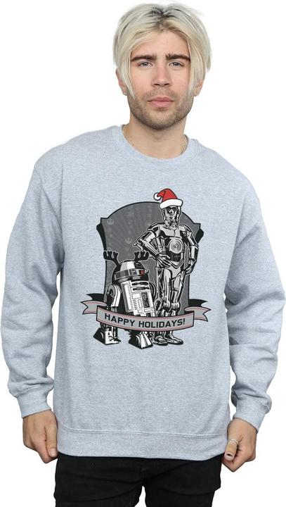Produktbild Star Wars C3PO And R2D2 Christmas Holidays Sweatshirt (XXL)