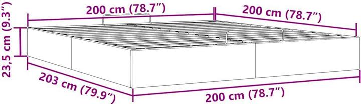 Produktbild vidaXL Ottoman-Bett (200 x 200 cm)