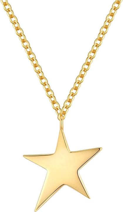 Immagine prodotto Glanzstücke München Collana da donna con stella in argento - 34478 (Argento, 40 - 45 cm)