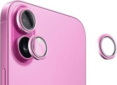 Produktbild Evelatus Protective glass Apple iPhone 16 / 16 Plus Camera Lens Protector Armor Pink (Apple iPhone 16, Apple iPhone 16 Plus)
