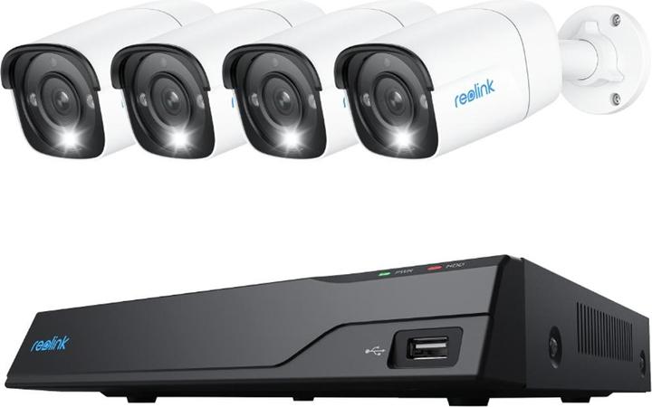Productafbeelding Reolink NVS8-12MB4 (1x 8-kanaals NVR, 4x 12 MP camera) (4512 x 2512 Pixels)
