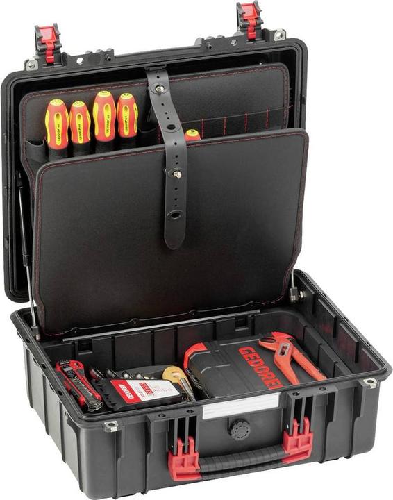 Actual product image Gedore Tool case for electricians-R21652089 88-pcs. RED (88 pieces)