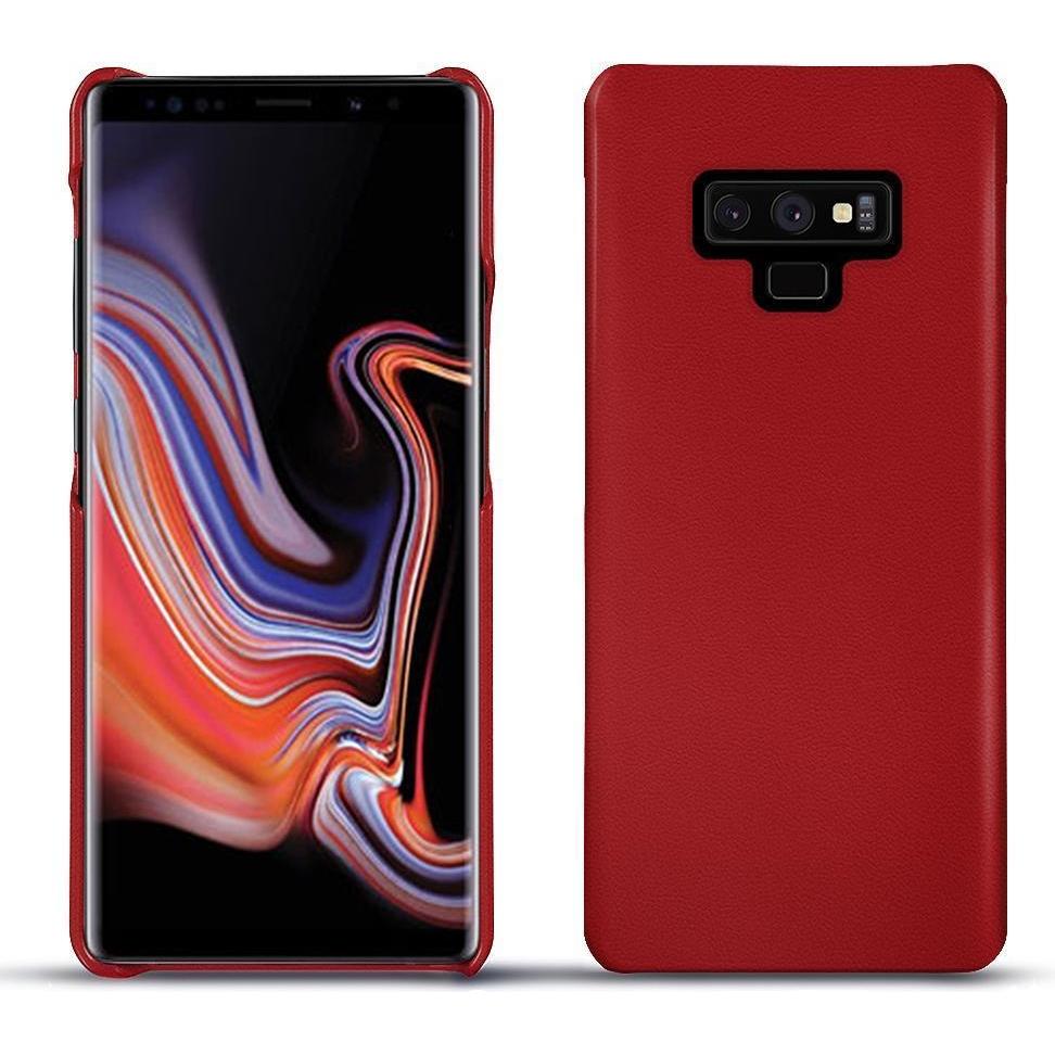 Noreve Lederschutzhülle (Samsung Galaxy Note 9), Smartphone Hülle, Rot