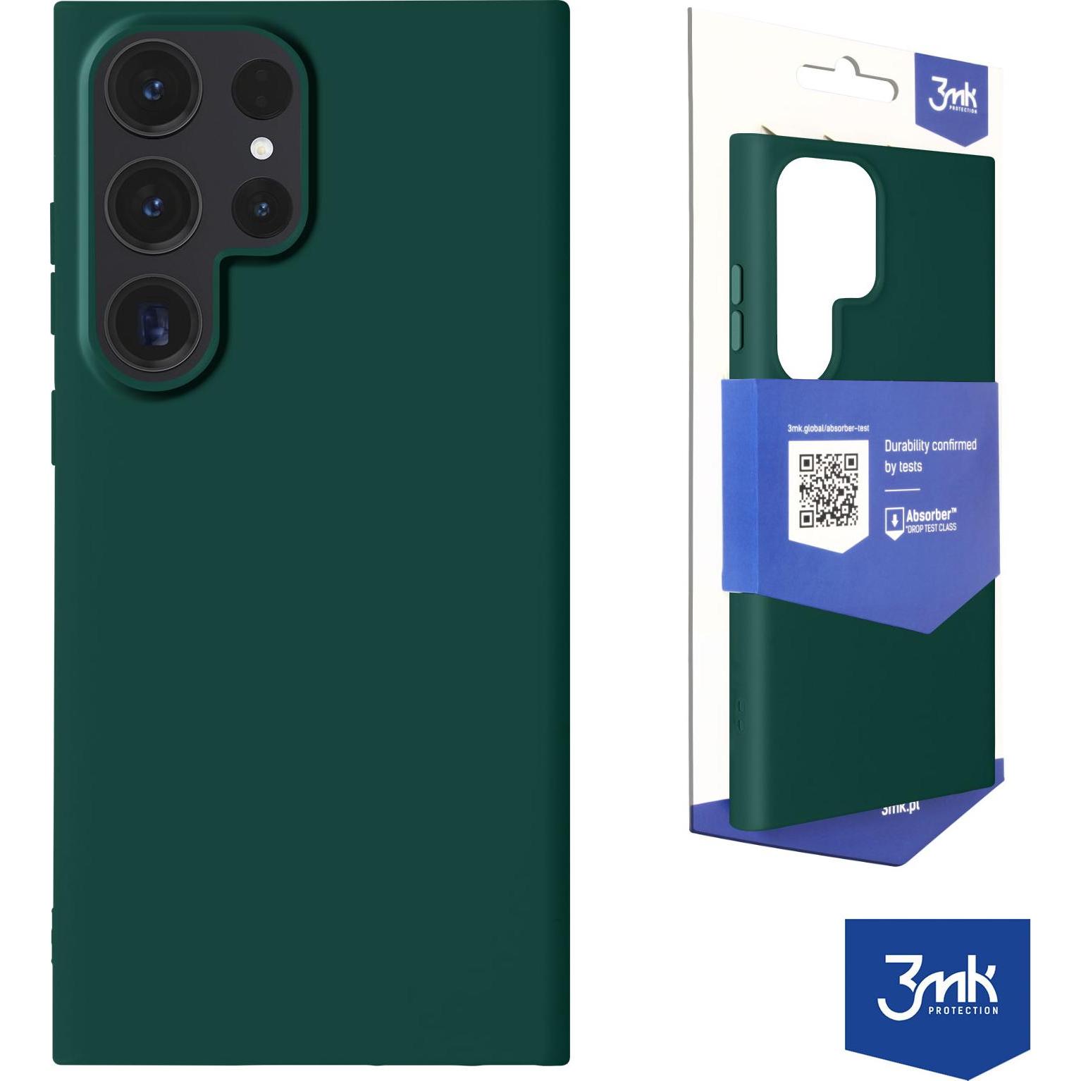 Thumbnail - 3MK Matt Case Soft Touch Silikonhülle Series (Samsung Galaxy S23 Ultra), Smartphone Hülle, Grün