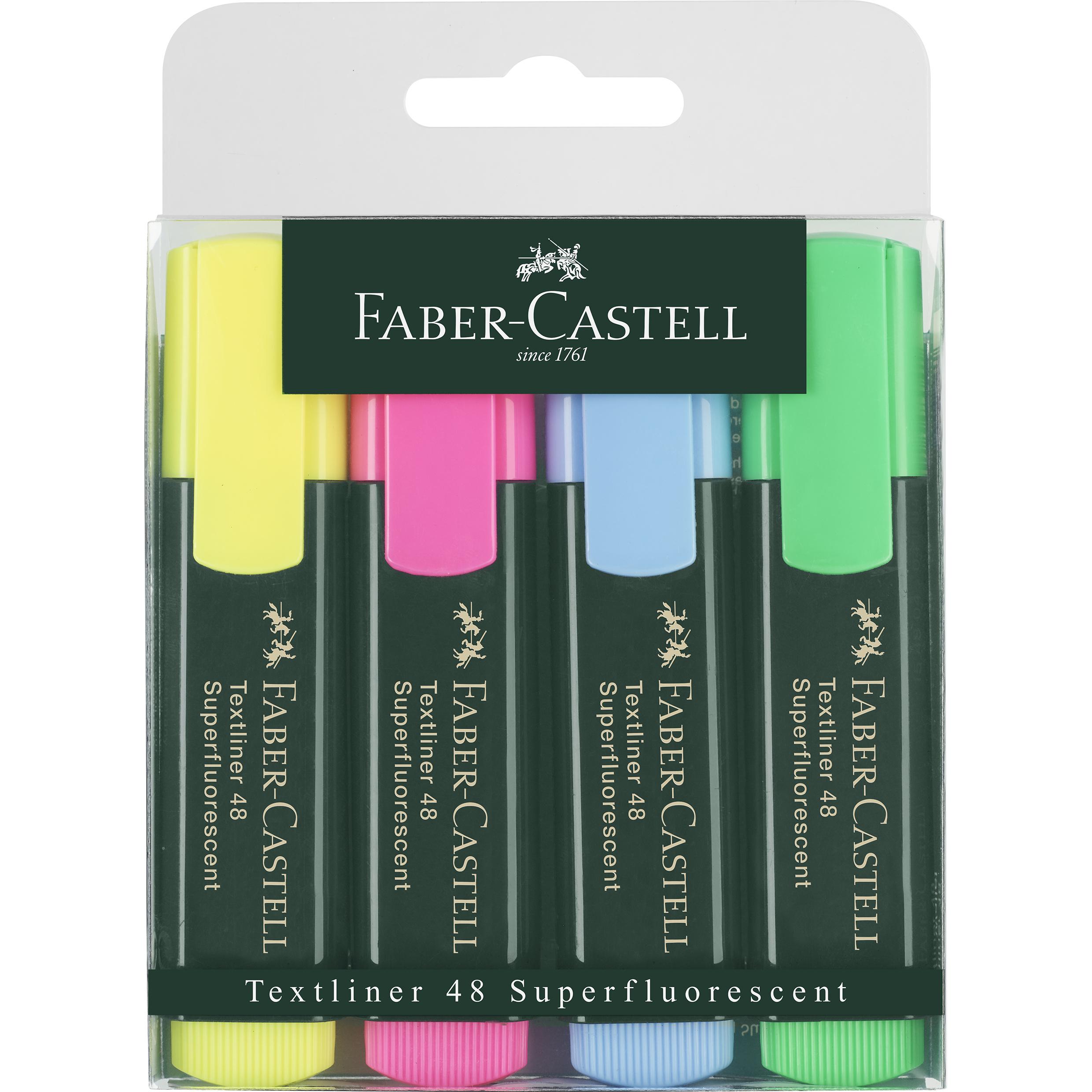Faber-Castell, Marker, Textmarker Textliner 50 (Mehrfarbig, 5 mm, 4 x)