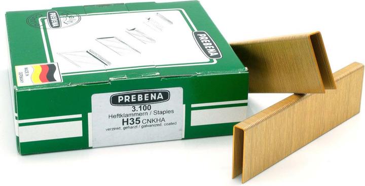 Image du produit Prebena Agrafes zinguées résinées 35 mm