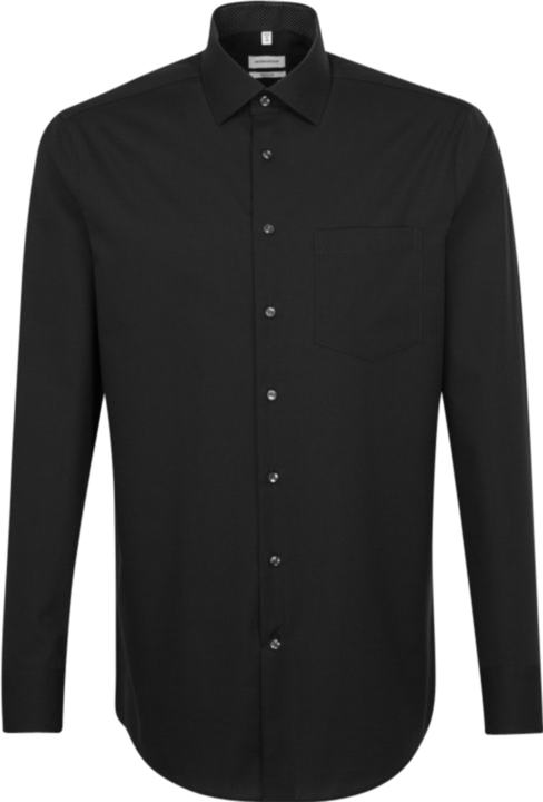 Produktbild Seidensticker Hemd Regular Fit Business Kent Patch12 black (XL)
