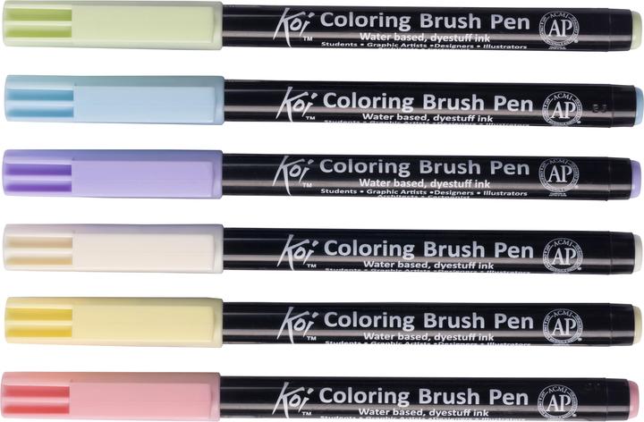 Produktbild Sakura NEU Koi Color Brush Set 6er Pastel (6x)