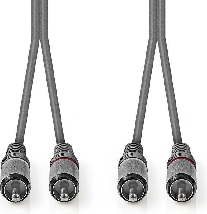 Produktbild Nedis Stereo-Audiokabel 2 x R AC männlich 2 x RCA männlich (5 m, Cinch)
