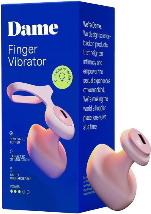 Productafbeelding Dame Fin 2.0 FingerVibrator Quartz
