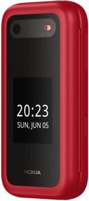 Actual product image Nokia 2660 Flip - 4G, VoLTE, 2,8"+1,77", 0,3MP, 48MB/128MB, Pop Red (2.80", 0.30 Mpx, 4G)