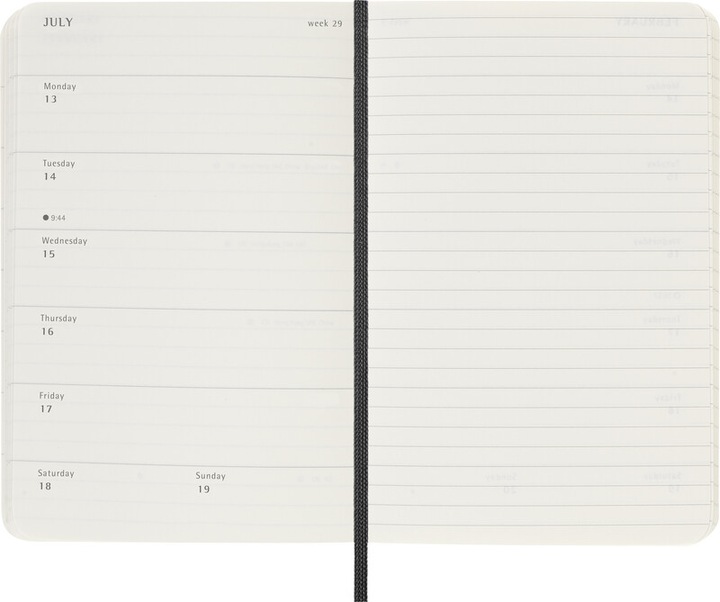Immagine prodotto Moleskine Agenda tascabile Weekly (A6, Inglese)
