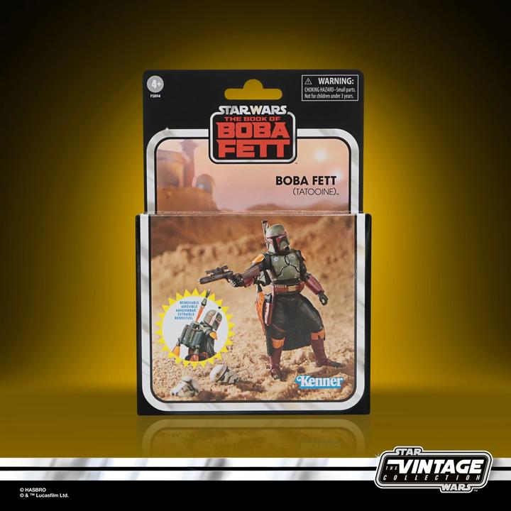 Produktbild Hasbro The Vintage Collection Boba Fett (Tatooine), Luxus-Action-Figur (9,5 cm) zu Star Wars: The