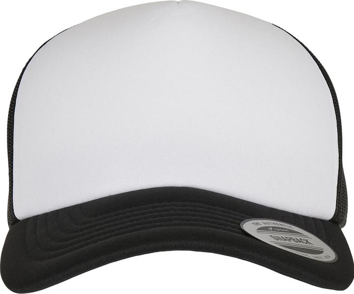 Produktbild Flexfit YP Classics® Curved Foam Trucker Cap – White Front - 19597 (One Size)