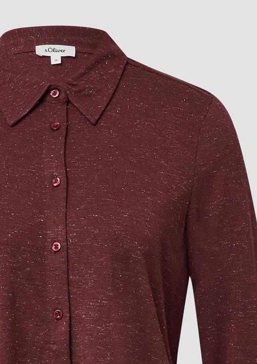 Produktbild s.Oliver T-Shirt Jerseybluse mit Glitzergarn (48)