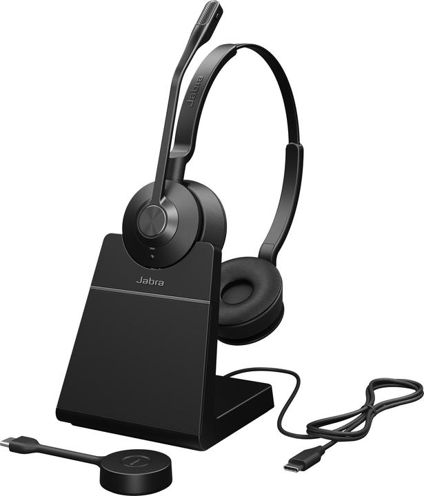 Actual product image Jabra Headset Engage 55 UC Duo USB-C, incl. charging station (Wireless, USB-C)