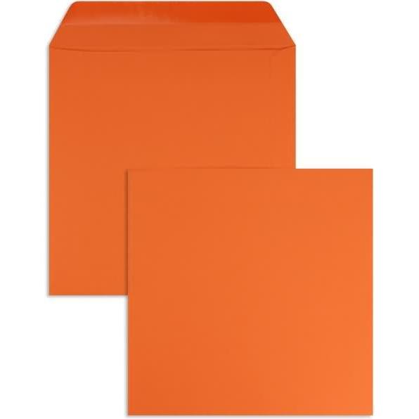 Blanke, Briefumschlag, Briefumschläge 220x220mm 120g/qm gummiert VE=100 Stück nektarine (100 x)