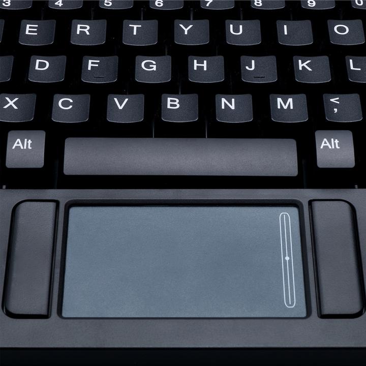 Produktbild Adesso EasyTouch™ 425UB – Touchpad Keyboard including Rackmount qwERTY layout (USA, Kabelgebunden)