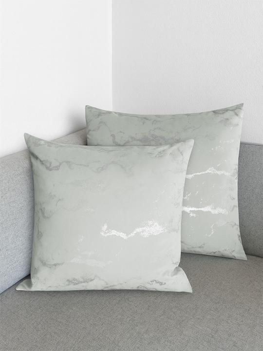 Produktbild Aspero 4er Set Kissenbezüge mit Marmordesign 60x60cm Carrara - 9861 (60 x 60 cm)