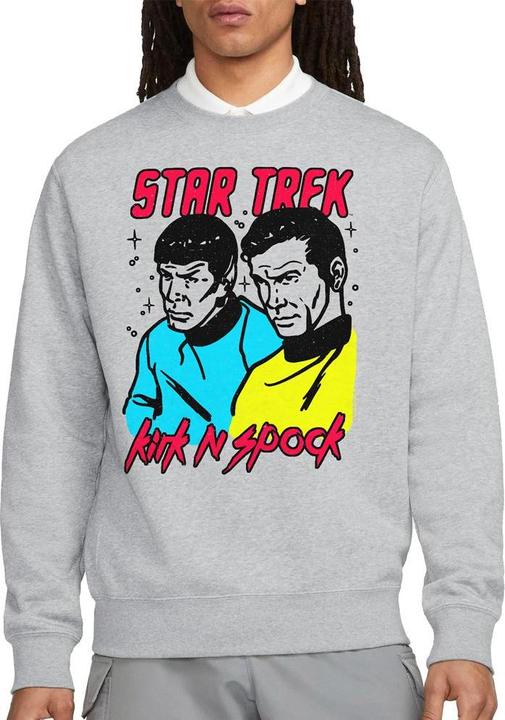 Actual product image Unisex Adult Kirk & Spock Sweatshirt (S)