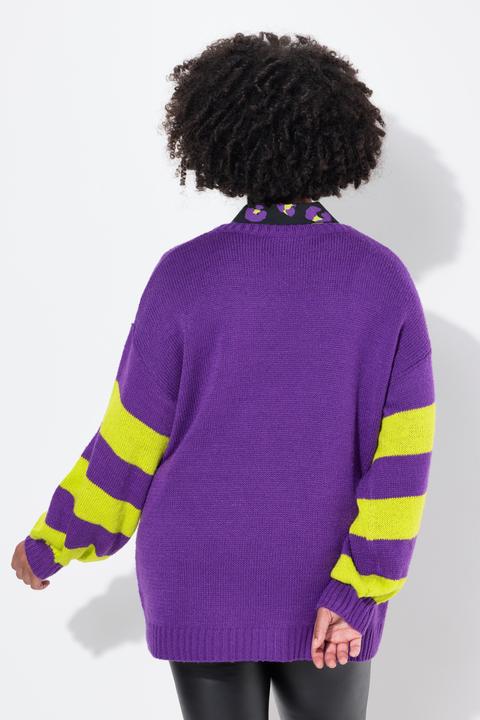 Produktbild Angel of Style Pullover, oversized, HAPPY, Ringel-Ärmel (46, 48)