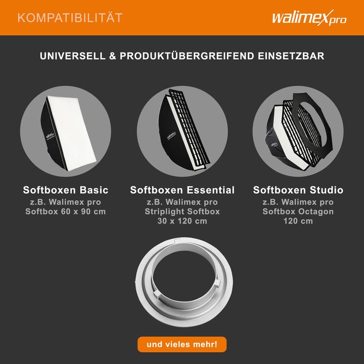 Produktbild Walimex Softbox Adapter für Aurora / Bowens (15.20 cm)