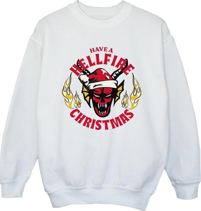 Produktbild Netflix Stranger Things Hellfire Christmas Sweatshirt Mädchen (152, 158)