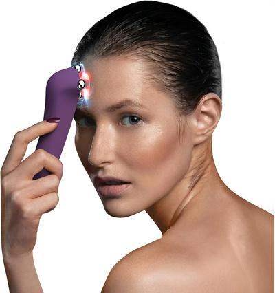 Actual product image FAQ 401 Dual Microcurrent Device Red & Blue Light Facial Massager