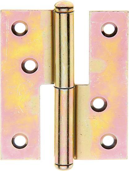 Actual product image Alberts Lift-out hinge, left, 80 x 65 mm, galvanised yellow