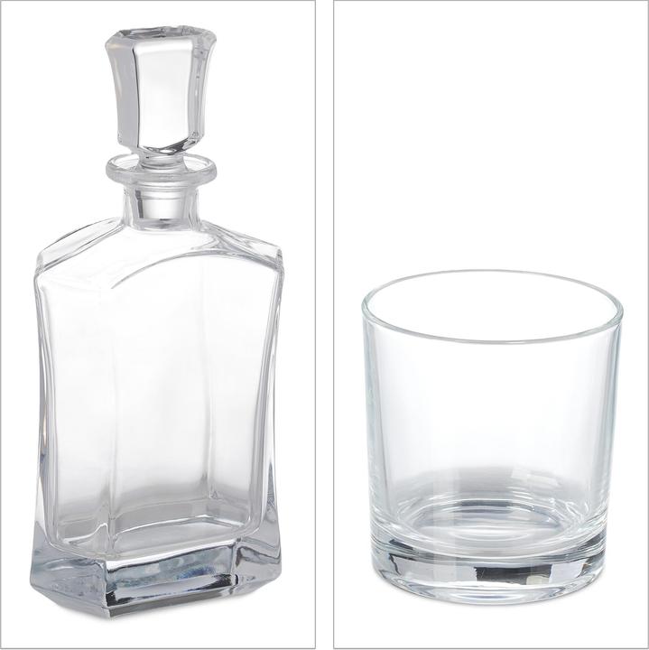 Productafbeelding Relaxdays 5-delige whisky set (3.45 dl, 1 x, Whiskyglas)