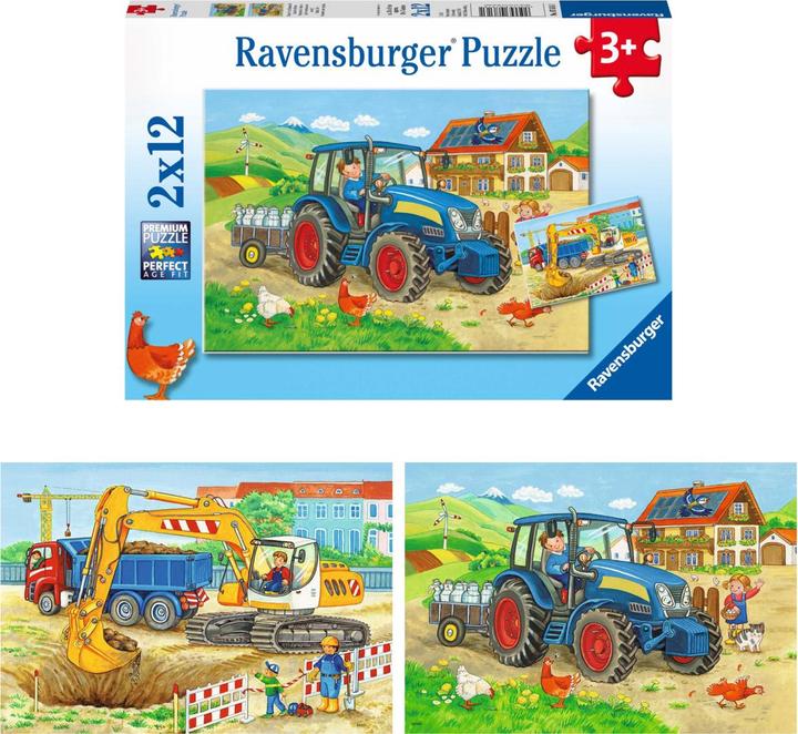 Immagine prodotto Ravensburger Cantiere e fattoria (12 pezzi)