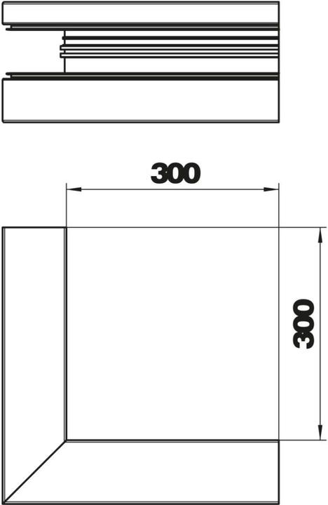 Actual product image OBO Bettermann OBO GA-AA90170RW Outside corner asymm. 90x170mm Alu FS pure white R (9 cm)