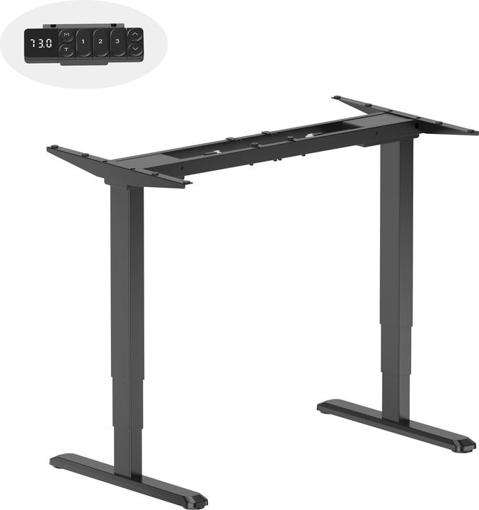 equip Schreibtischgestell Dual Motor elektr. 125Kg schwarz