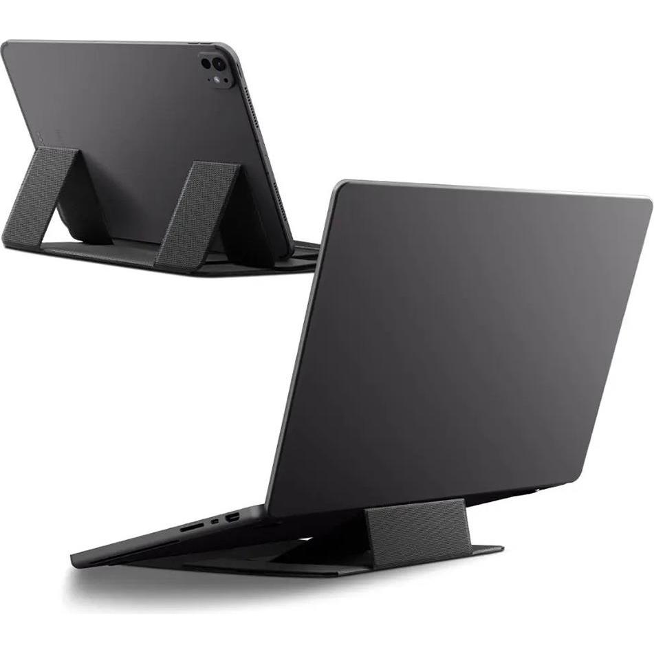 Spigen - Laptop & Tablet Stand LD201-S8 (AMP11117) - Foldable Type, Slim Fold - Black, Supporto per notebook, Nero
