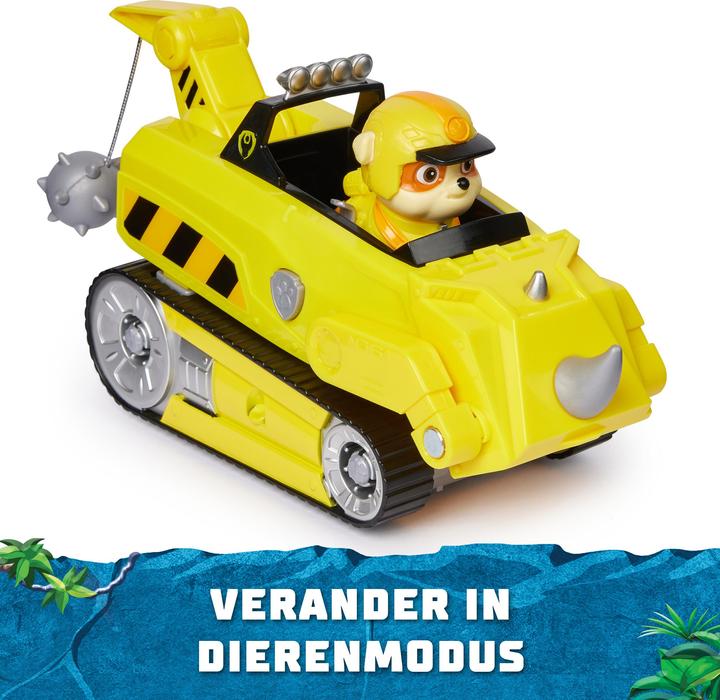 Actual product image Spin Master Paw Patrol Jungle Pups Deluxe Vehicle Rubble
