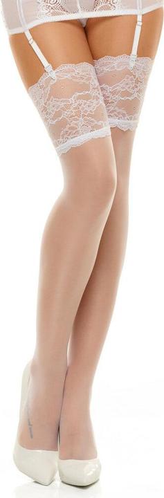 Actual product image Beauty Night BN Romance stockings white 20DEN S/M (M, S)