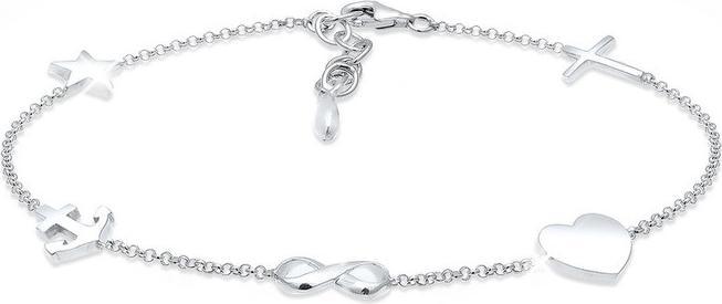 Produktbild Elli Herz Unendlich Anker Stern (18 cm, Gold, Sterlingsilber)
