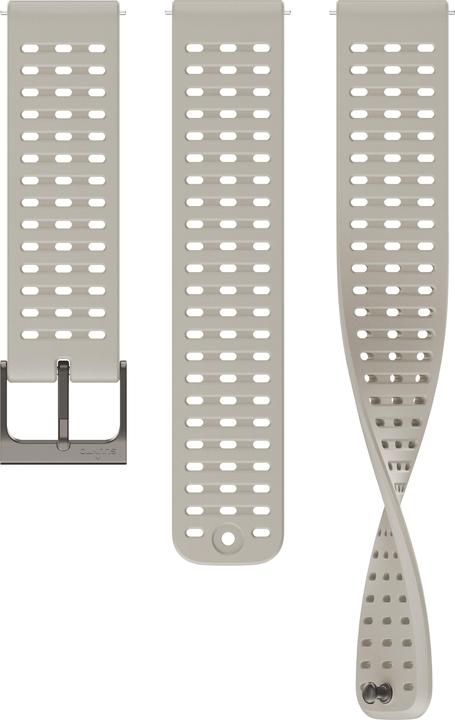 Actual product image Suunto 22 Ath2 Silicone Strap Sand Gray S+M (22 mm, Silicone, Metal, Suunto 9 Peak, Suunto 5 PEAK, Suunto 9 Peak Pro)