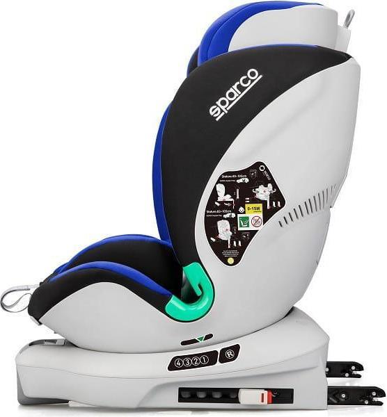 Actual product image Sparco SK6000I-BL Blue (Reboarder, ECE R129/i-Size Standard)