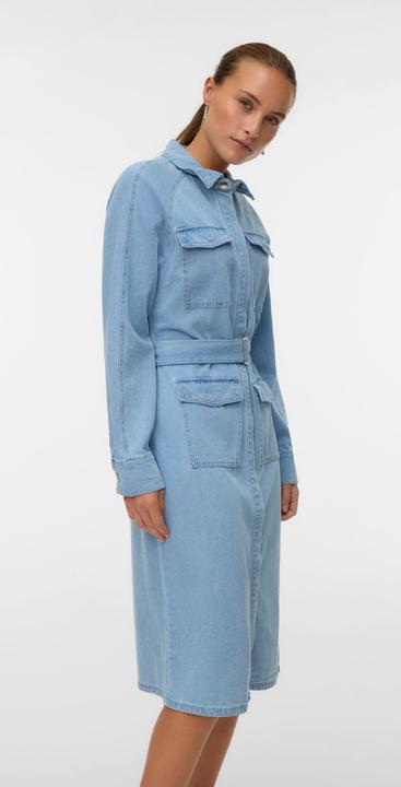 Actual product image Vero Moda VMLINEA Langes Kleid Jeanskleid (L)