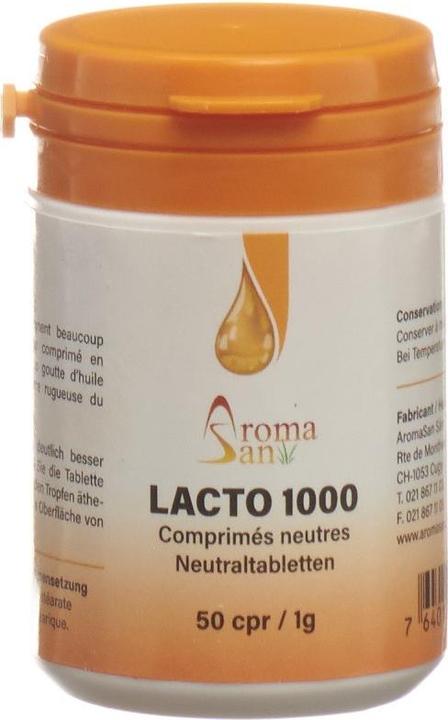 Immagine prodotto AromaSan Lacto 1000 compresse neutre (50 pz) (50 pz., Pillole, 70 g)