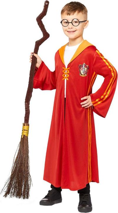 Amscan Vestaglia da Quidditch di Harry Potter Grifondoro per bambini taglia 6-8 anni (116)