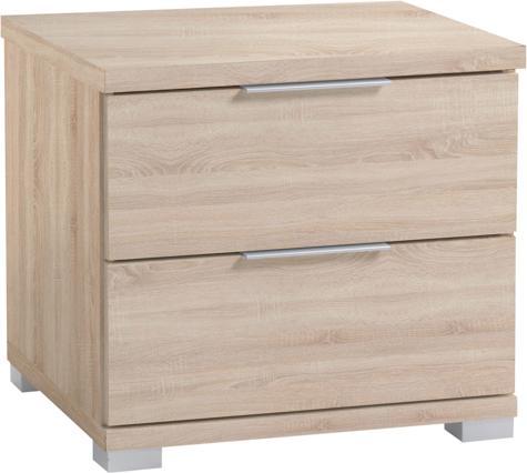 Actual product image Schlafkontor Bedside chest of drawers 2 drawers Wood-based material Decorative foil 46x43x42 cm (46 x 42 x 43 cm)